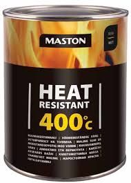 [101256] Maston Kuumakestomaali 400°C Musta 0,25 L
