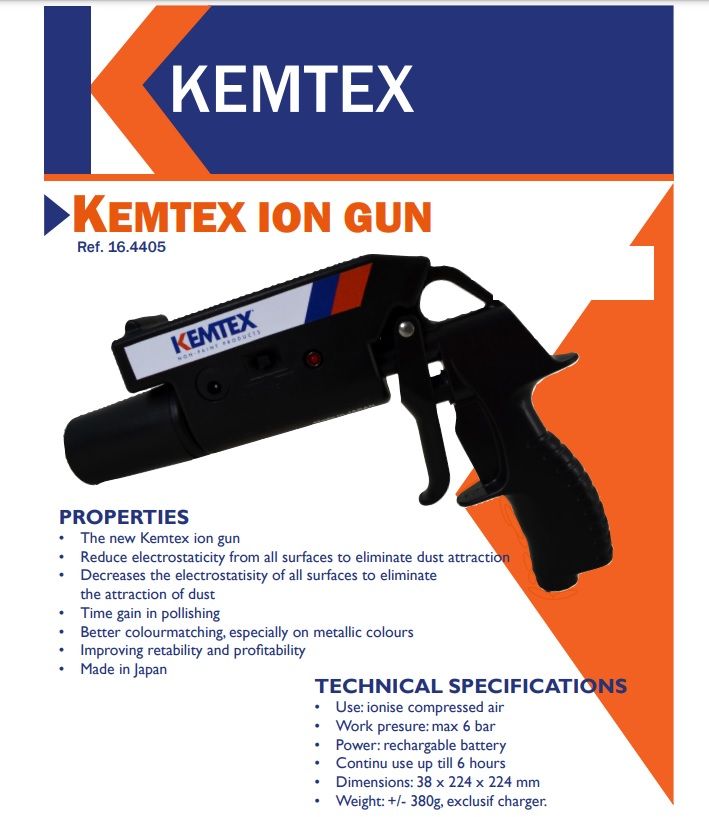 [101406] Kemtex Antistat Gun Ionisaattori sähkövarauksen poistoon