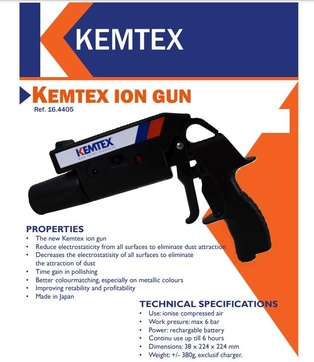 Kemtex Antistat Gun Ionisaattori sähkövarauksen poistoon