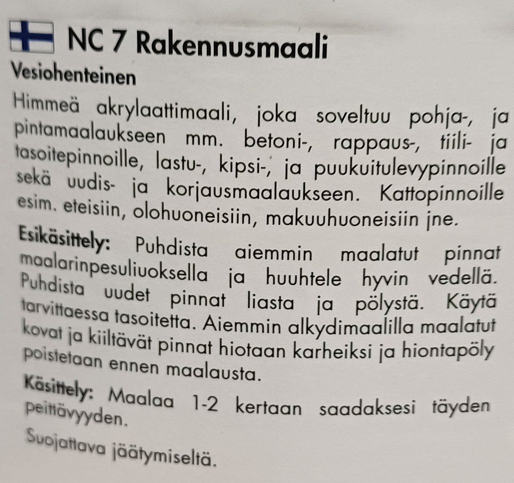 NICOLOR NC 7 2,7L Rakennusmaali