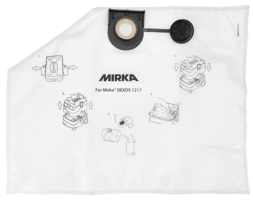 MIRKA Pölypussit Fleece DEXOS 1217, 5/Pak