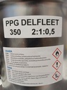 Akryylimaali 2K Täyskiiltävä PPG Delfleet 350 Uniikkisävy Kirkas Punainen 2,5L