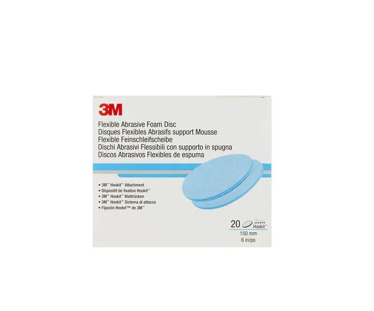 3M Hookit Flexible Abrasive Foam Disc 150mm - Image 2