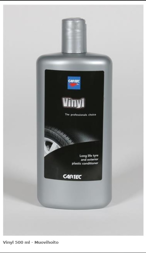 Cartec Vinylin ja kuminhoitoaine 500 ml