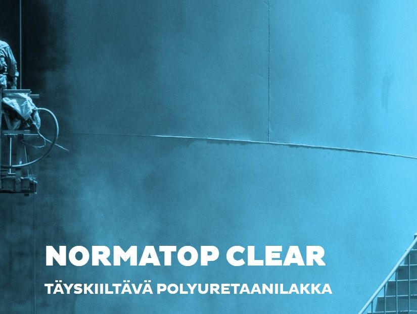 Normatop Clear Täyskiiltävä Teollisuuskirkaslakka 9 L sarja
