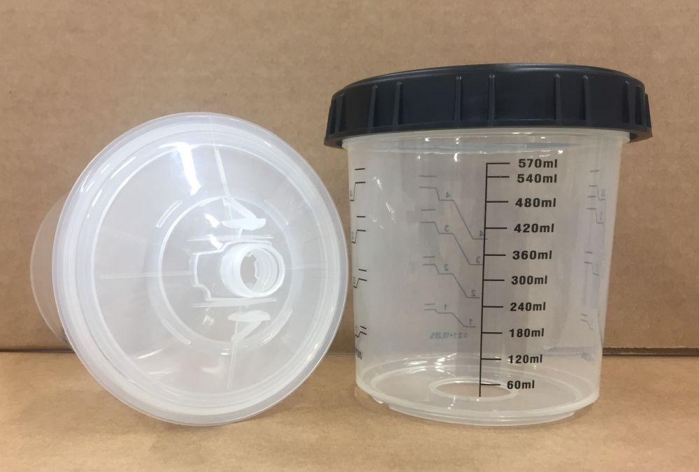 NVCUP PPS 1.0 850ml Nettiväri Kertakäyttö Ruiskutuskupit