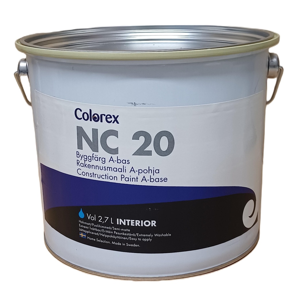 COLOREX NC 20 2,7L Rakennusmaali A-pohja valkoinen