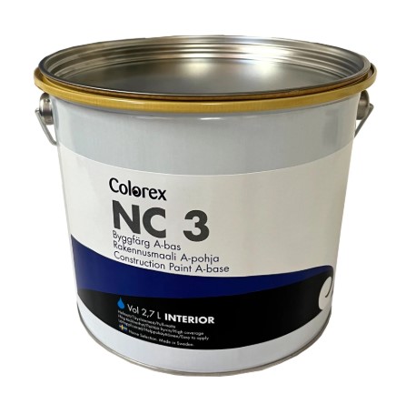 COLOREX NC 3 2,7L Rakennusmaali Base A Valkoinen