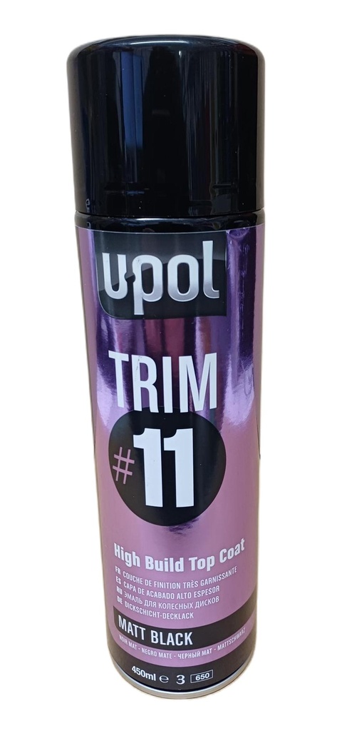 U-POL TRIM #11 Matta musta Spray 450ml