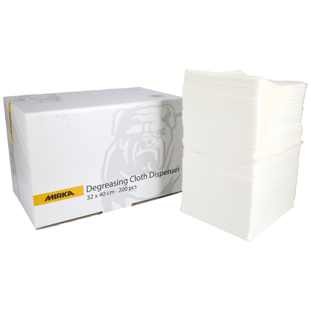 MIRKA Degreasing cloth - Rasvanpoistoliina 32x40cm, 200kpl/pkt