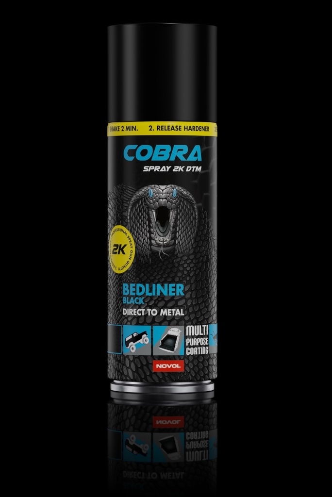 COBRA BLACK 2K DTM SPRAY 400 ML