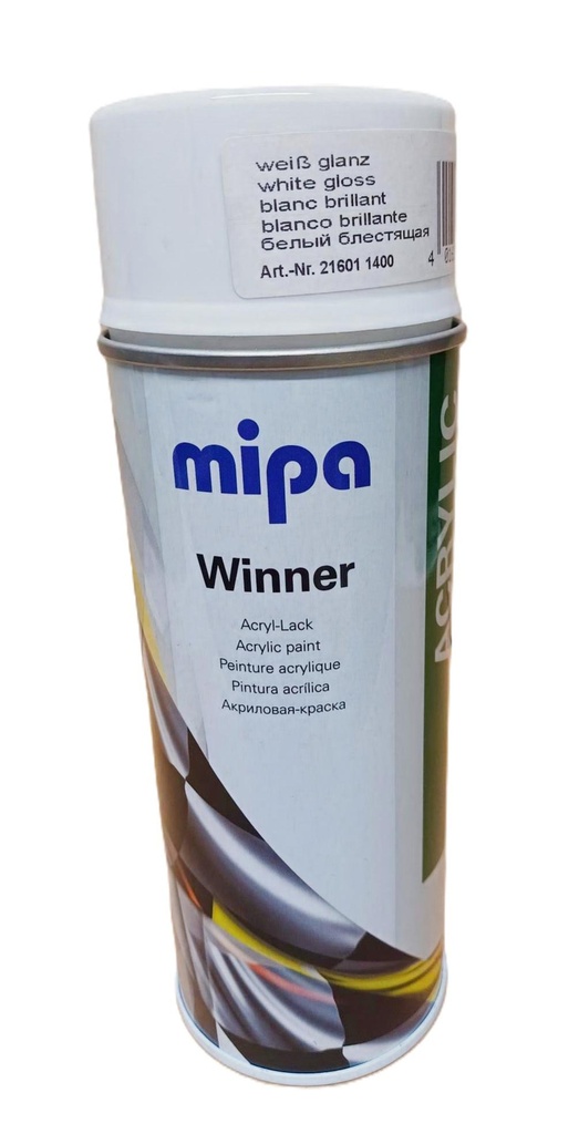 MIPA WINNERSPRAYPINTAMAALI VALKOINEN KIILTÄ -216011400