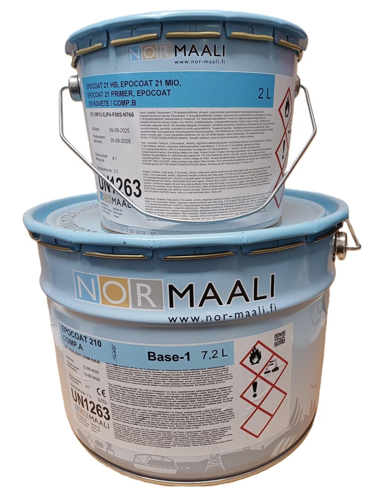 Epocoat 210 10L sisältäen kovetteen. Puolikiiltävä Pintaväriepoksi