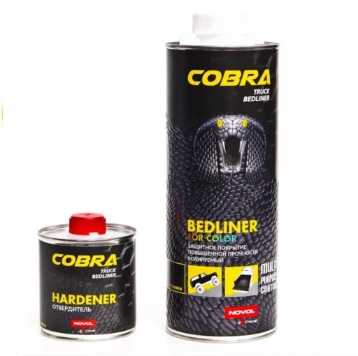 Novol Cobra Bedliner Lavapinnoite 0,8L setti kovetteella