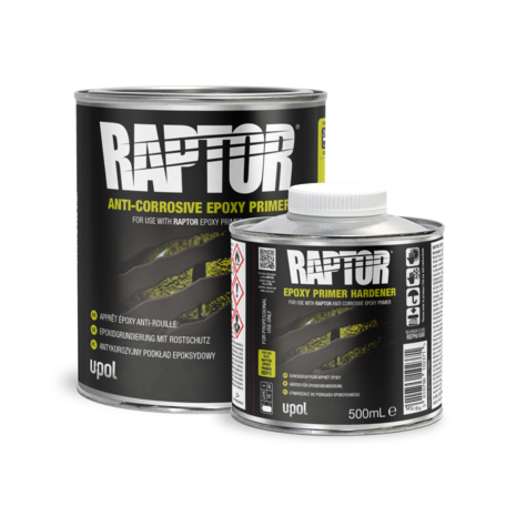 U-POL Raptor Epoksi pohjamaali 1,5L seos