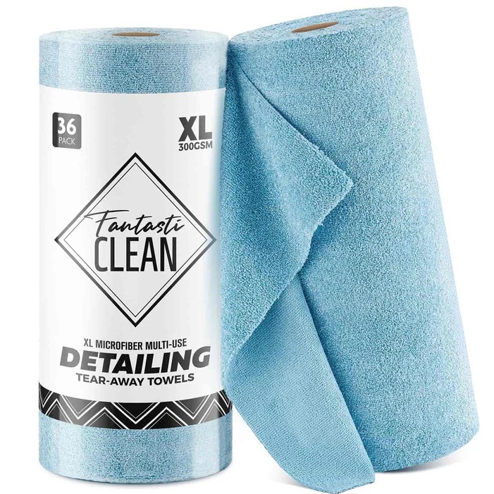 FANTASTI CLEAN TEAR-AWAY Detailing Mikrokuituliinarulla, Sininen 36kpl 40 x 40cm