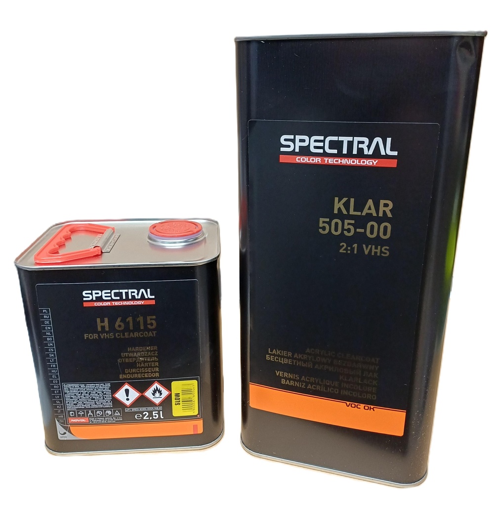 Novol Spectral KLAR 505-00 VHS 7,5L setti H6115 kovetteella