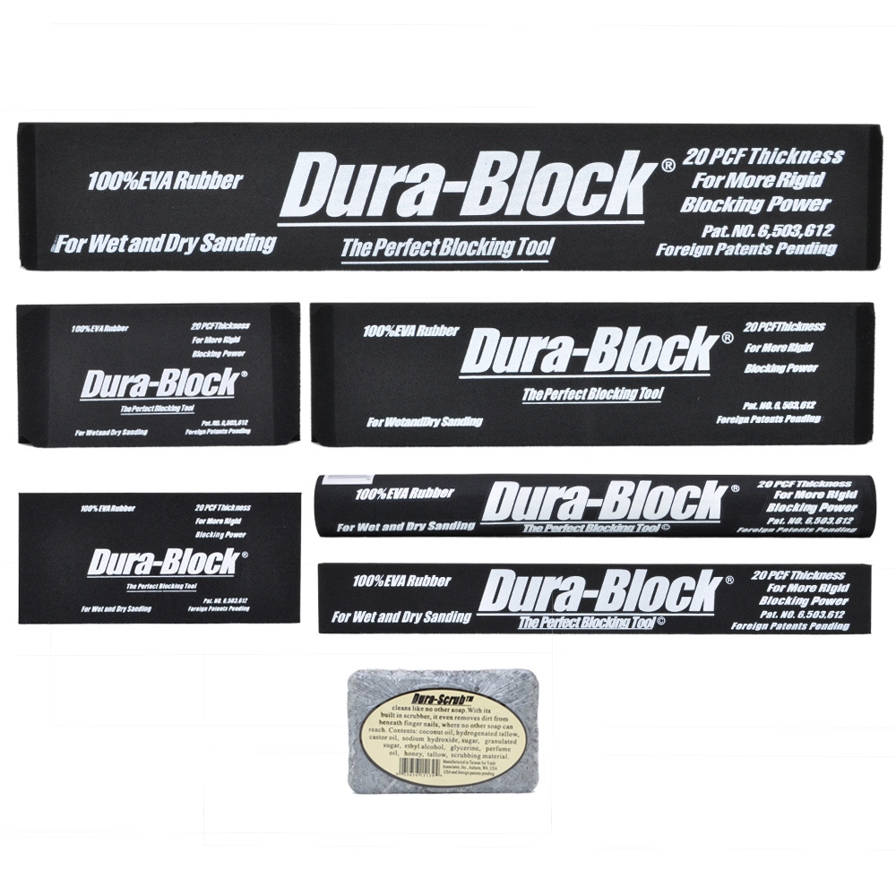 [100996] Dura-Block 7 osainen hiomatukisarja tarra kiinnitteinen