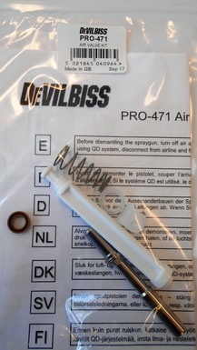 DeVilbiss PRO-471 ilmaventtiilin korjaussarja Pro Lite