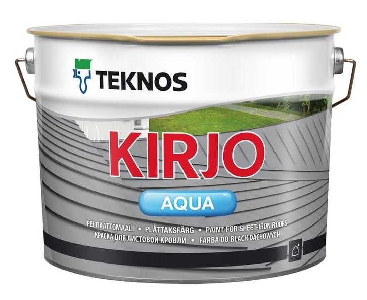 [41210970252010] KIRJO AQUA PELTIKATTOMAALI 10L   T2509 PUNAINEN - 41210970252010