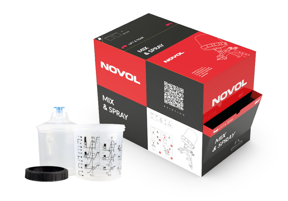 [91259] Novol PPS1.0 190 mc Kertakäyttö kupit ruiskuun 600 ml 50 kpl Ltk
